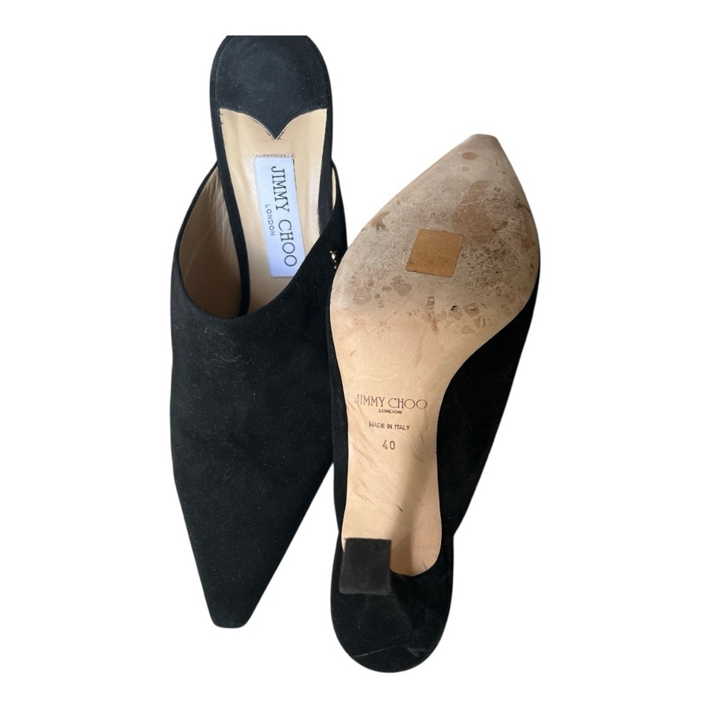 Jimmy Choo Black Women's Shoes Rya 90 - Picture 3 of 6